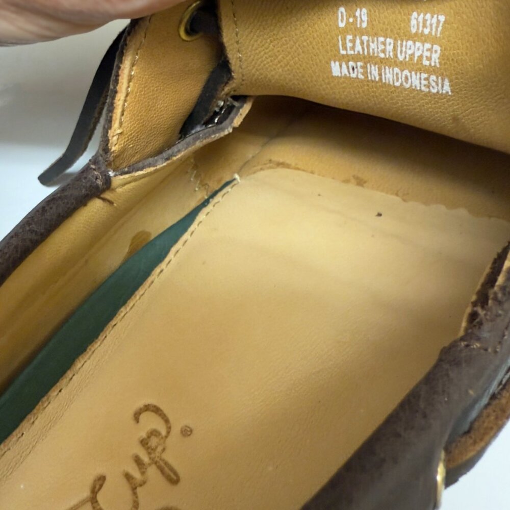 Men's Sperry Top Sider 2 Eye Gold Cup Collection Boat Shoes Size 8.5 M Brown - Picture 11 of 14